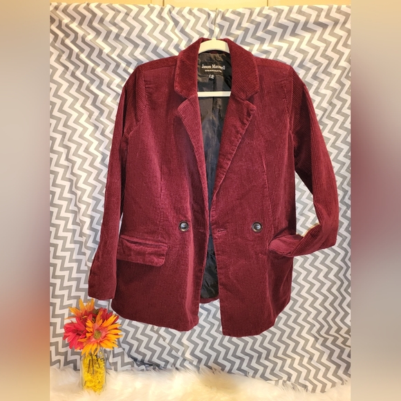 jason maxwell Jackets & Blazers - Jason Maxwell Outerwear. Burgundy. Size S